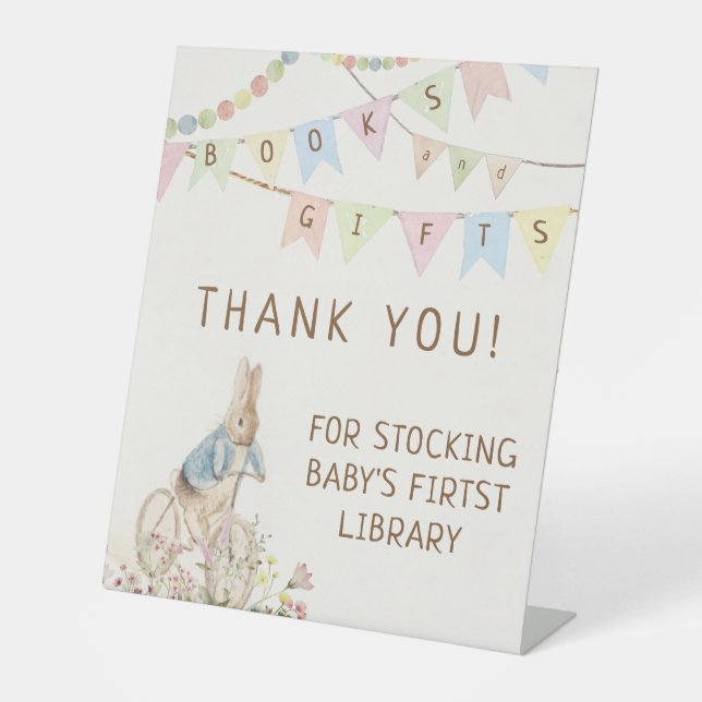 Peter the Rabbit Bunny Books and Gifts Sign  (Front)