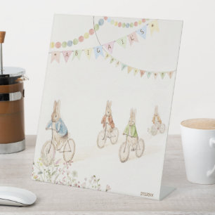 Peter the Rabbit Bunny Gender Baby Shower Sign