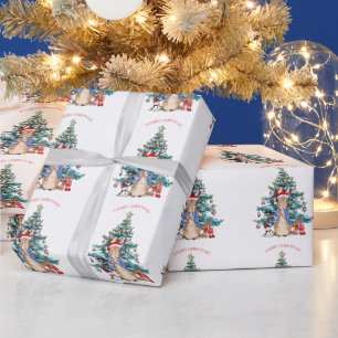 Peter the Rabbit Celebrates Christmas  Wrapping Paper
