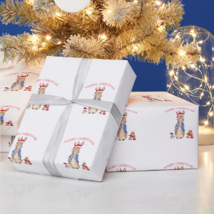 Peter the Rabbit Celebrates Christmas  Wrapping Paper