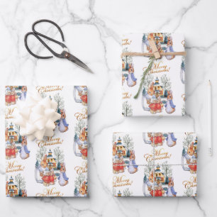 Peter the rabbit Christmas shopping Wrapping Paper Sheet