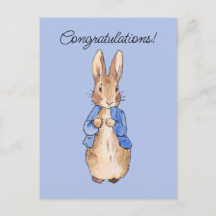 Peter the rabbit Congratulations Postcard