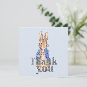 Peter the Rabbit Decorative Thank You text Card