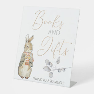 Peter the Rabbit Fall Autumn Winter Books Gifts Pedestal Sign