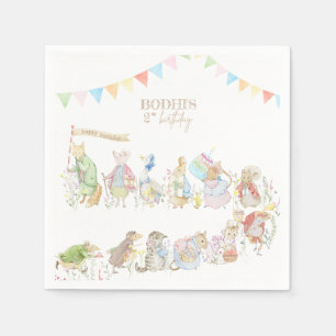 Peter the Rabbit First Birthday Napkin