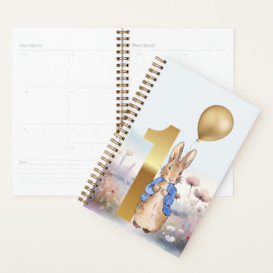 Peter the Rabbit First birthday wildflowers Planner