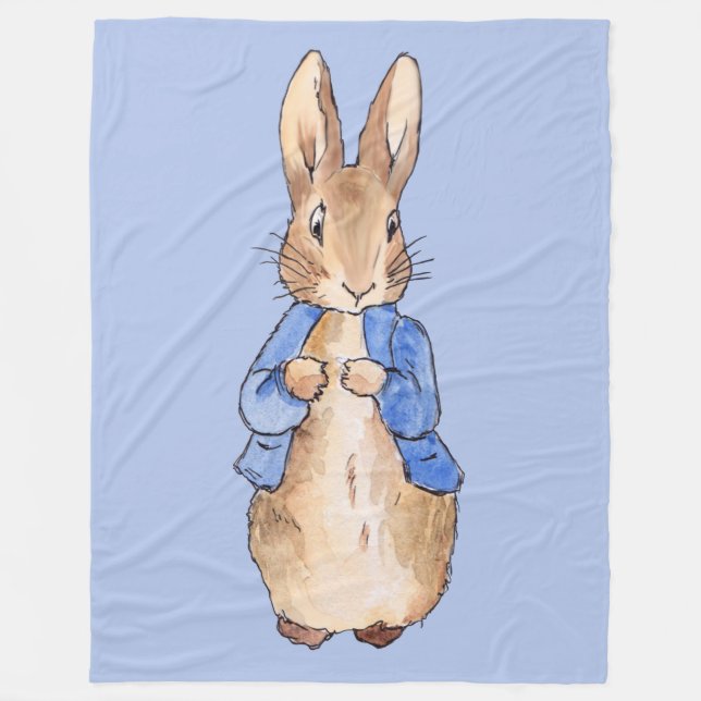 Peter the Rabbit  Fleece Blanket (Front)