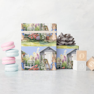 Peter the Rabbit Garden Shed Wrapping Paper