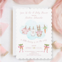 Peter the Rabbit Girl Clothesline Baby Shower  