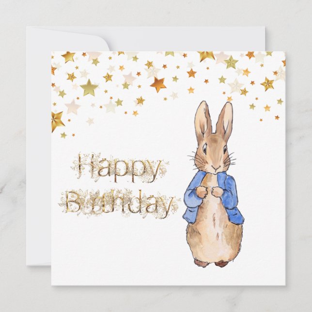 Peter the Rabbit Happy Birthday (Front)