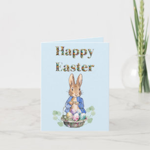 Peter the Rabbit Happy Easter Card