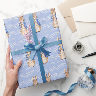 Peter the rabbit Happy Easter greeting Wrapping Paper