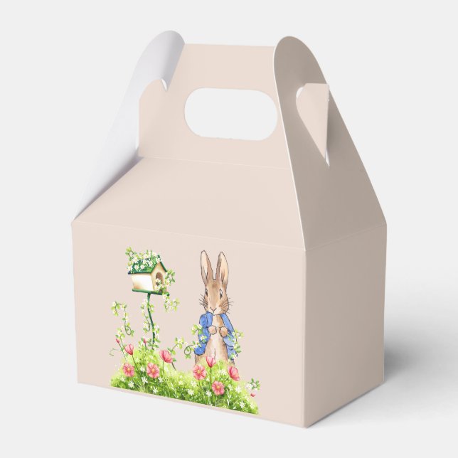 Peter the Rabbit in His Garden    Favour Box (Front Side)