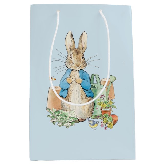  Peter the rabbit in his garden Medium Gift Bag (Front)