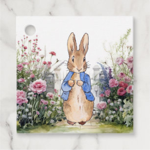 Peter the Rabbit in his garden No 2 Favour Tags