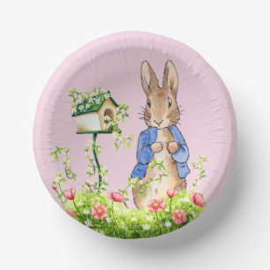 Peter the Rabbit in His Garden Paper Plate