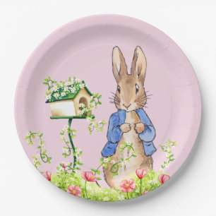 Peter the Rabbit in His Garden    Paper Plate