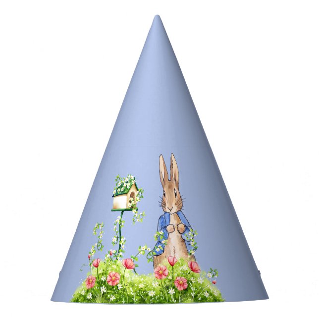 Peter the Rabbit in His Garden    Party Hat (Front)