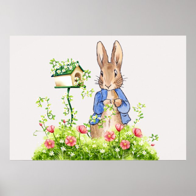 Peter the Rabbit in His Garden   Poster (Front)