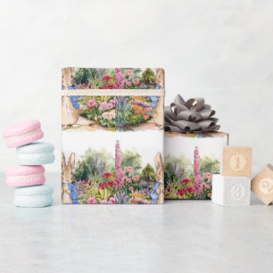 Peter the Rabbit in his garden  Wrapping Paper
