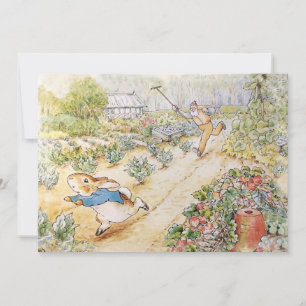 Peter the Rabbit in Mr Mc Gregor's Garden Invitation