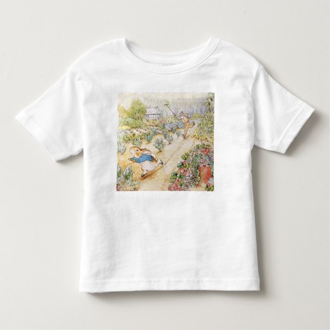Peter the Rabbit in Mr Mc Gregor's Garden     Toddler T-Shirt (Front)