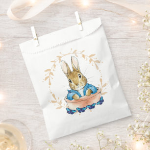 Peter the Rabbit in Pot with Blue Butterflies   Favour Bags