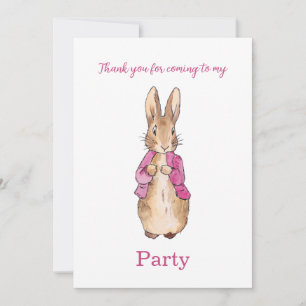 Peter the rabbit invitation