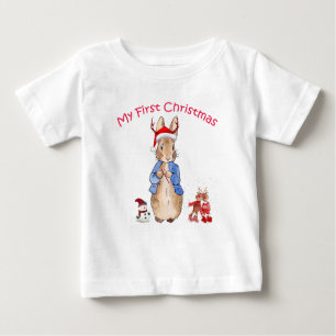 Peter the Rabbit My First Christmas  Baby T-Shirt