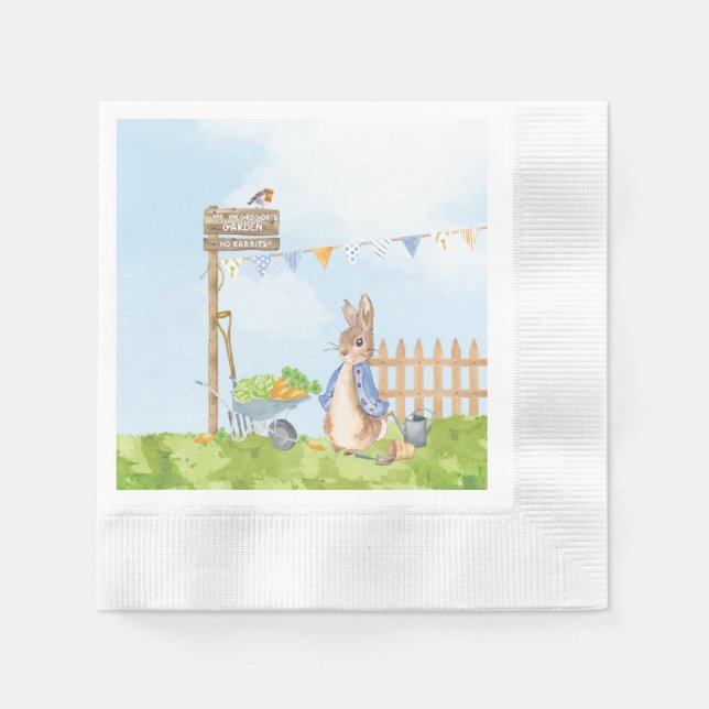 Peter the Rabbit Napkin (Front)