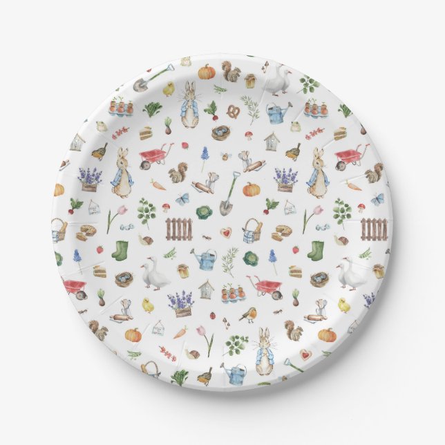 Peter the Rabbit Paper Plate (Front)