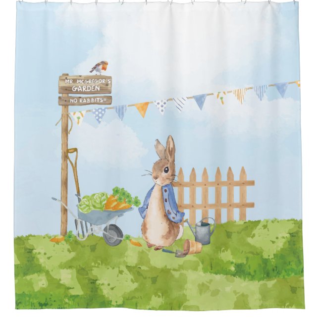 Peter the Rabbit Shower Curtain (Front)