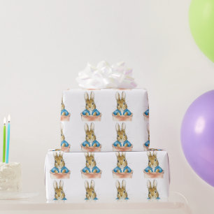 Peter the Rabbit Sitting in a Plant Pot    Wrapping Paper
