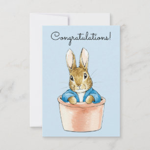 Peter the Rabbit Sitting in a Pot  Card