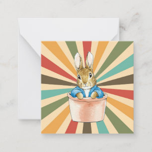 Peter the Rabbit Sitting in a Pot Card