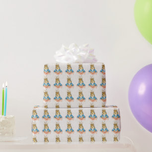 Peter the Rabbit Sitting in Pot Plant Wrapping Paper