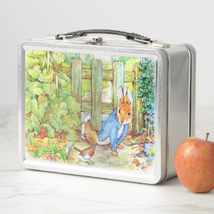 Peter the Rabbit Sneaking into Mc Gregor's Garden  Metal Lunch Box