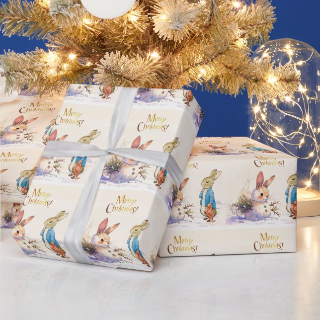 Peter the Rabbit & Snow Bunny Magic Wrapping Paper (Holidays)