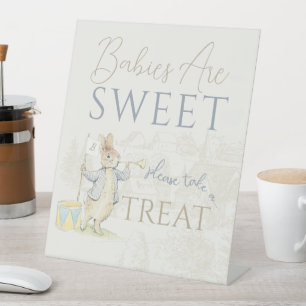 Peter the Rabbit Some Bunny Babies are Sweet Pedestal Sign
