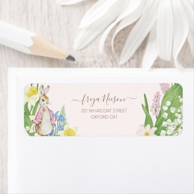 Peter the Rabbit Spring Blooms Pink Baby Shower (Insitu)