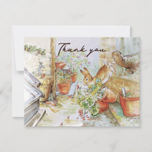 Peter the rabbit  thank you card