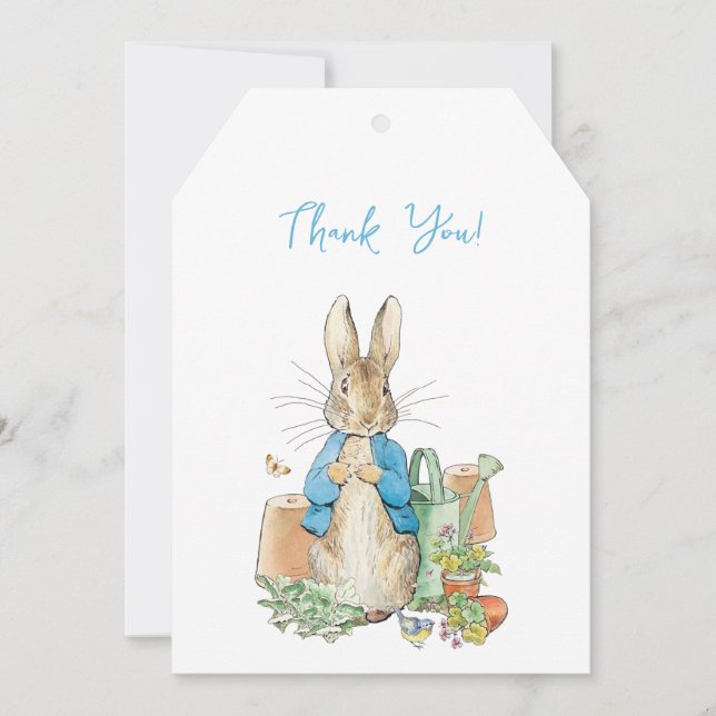 Peter the rabbit Thank you Card (Front)