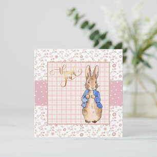 Peter the Rabbit Thank you Invitation