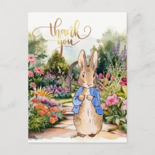 Peter the rabbit Thank you Postcard