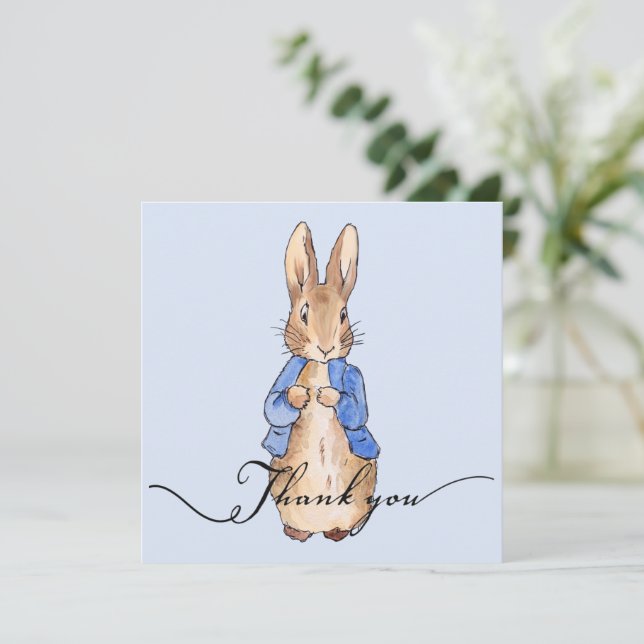 Peter the Rabbit "Thank you!" text Thank you (Standing Front)