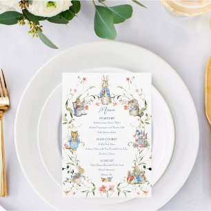 Peter the Rabbit Wildflower Baby Shower Menu