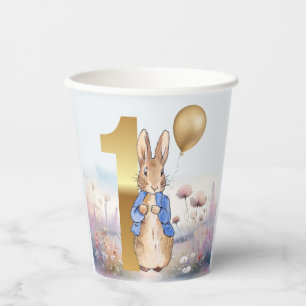 Peter the Rabbit wildflower field Paper Cups