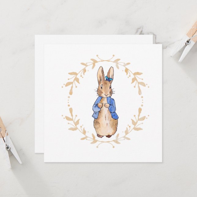 Peter the Rabbit with a Blue Butterfly   (Front/Back In Situ)