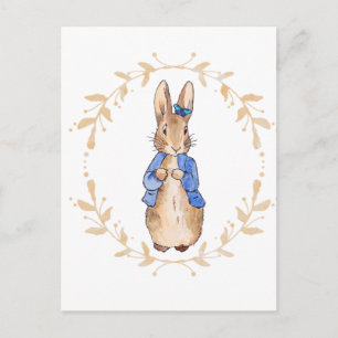 Peter the Rabbit with a Blue Butterfly    Postcard