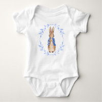 Peter the rabbit with blue leafy wreath T-Shirt